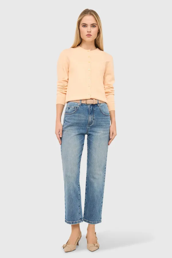 Cashmere Dames Vest Peach Lucas