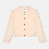 Cashmere Jas Dames Kort Vince Double Face Peach