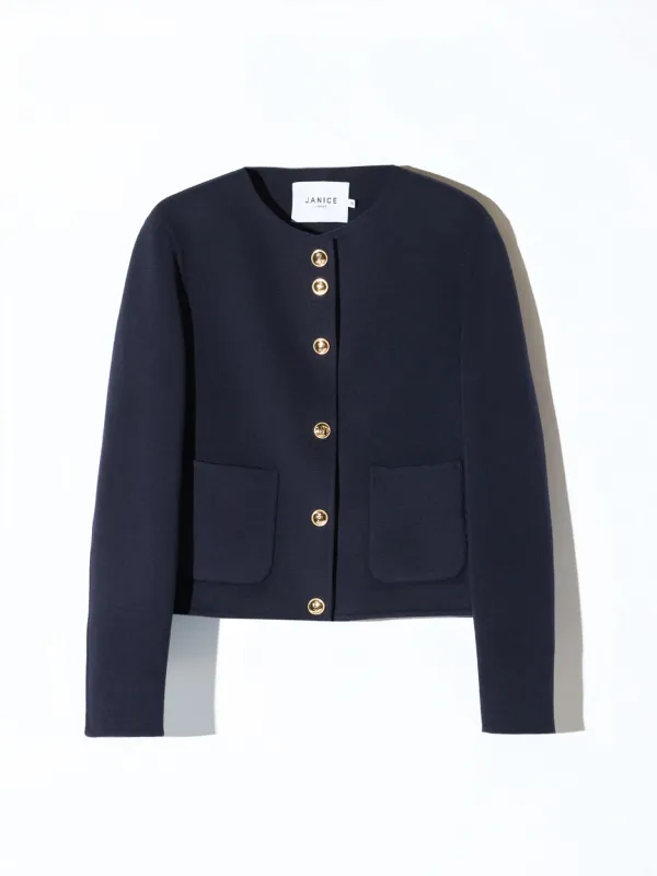 Cashmere Jack Dames Kort Vince Double Faced Blauw