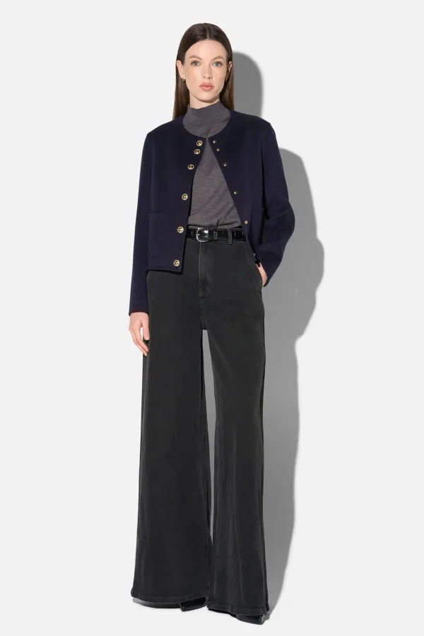 Cashmere Jack Dames Kort Vince Double Faced Blauw