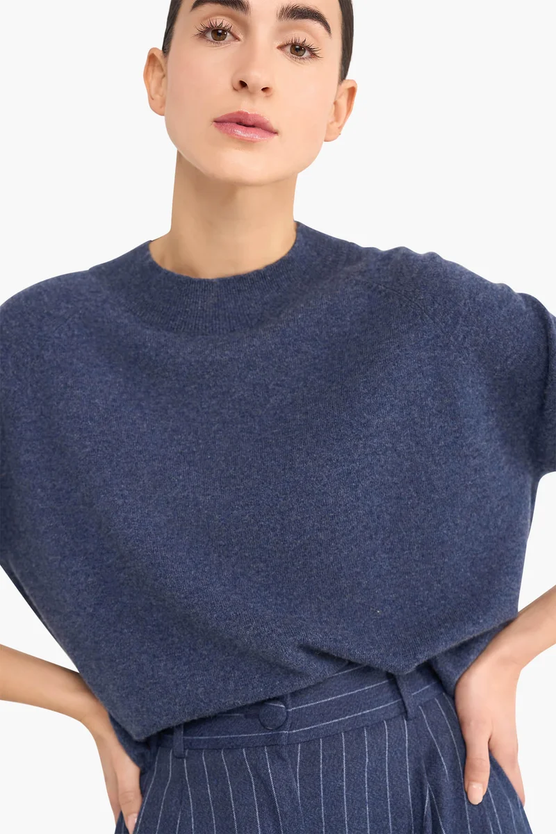 Cashmere Trui Dames Harvey Blauw