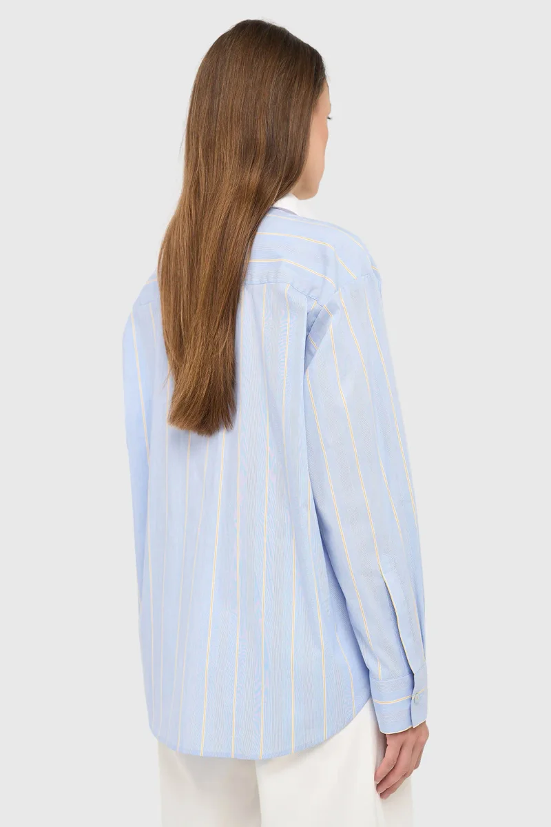 Dames Blouse Gestreept Blauw Kygo