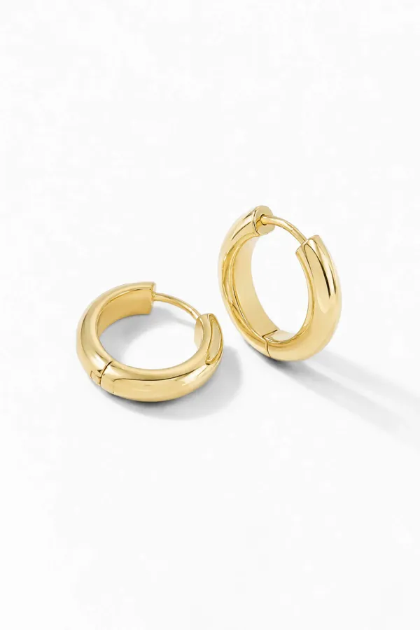 Gouden Oorbellen Hoops Creolen Aspen Small