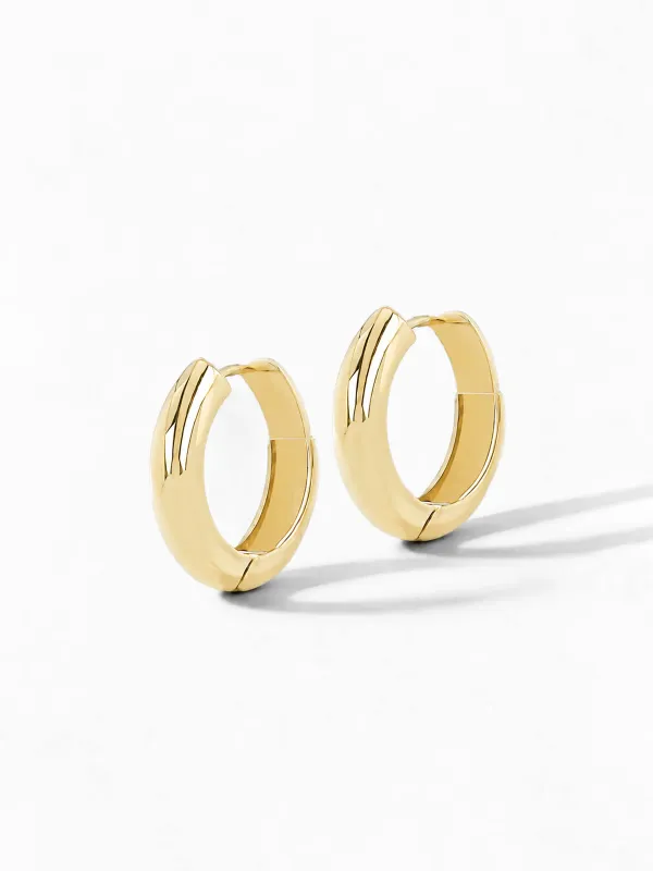 Gouden Oorbellen Hoops Creolen Aspen Small