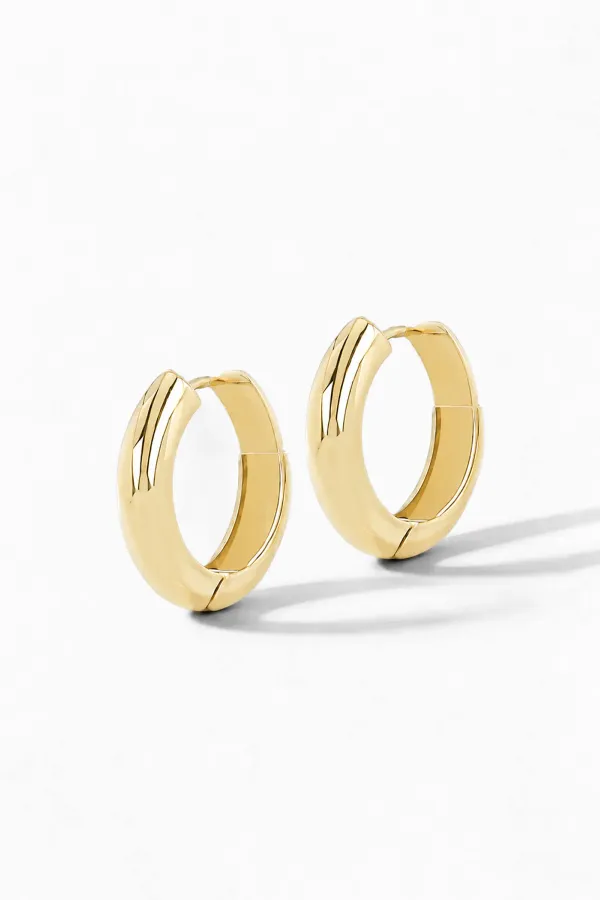Gouden Oorbellen Hoops Creolen Aspen Small