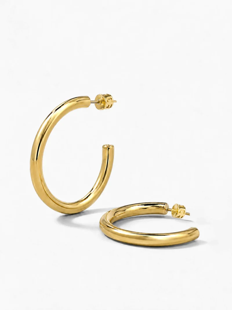 Gouden Oorbellen Hoops Creolen Harlem Large