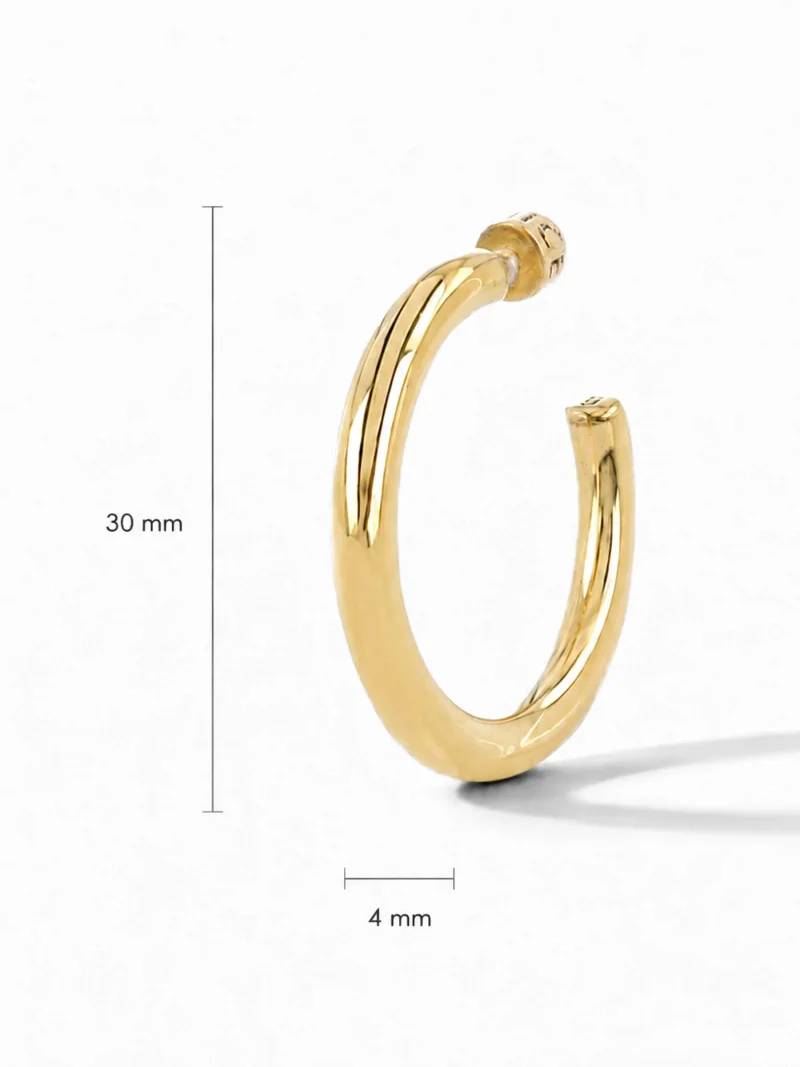 Gouden Oorbellen Hoops Creolen Harlem Large