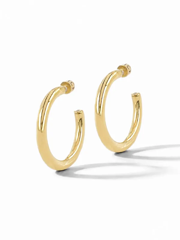 Gouden Oorbellen Hoops Creolen Harlem Medium