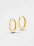 Gouden Oorbellen Oval Linked Hoop Creolen Logan Medium