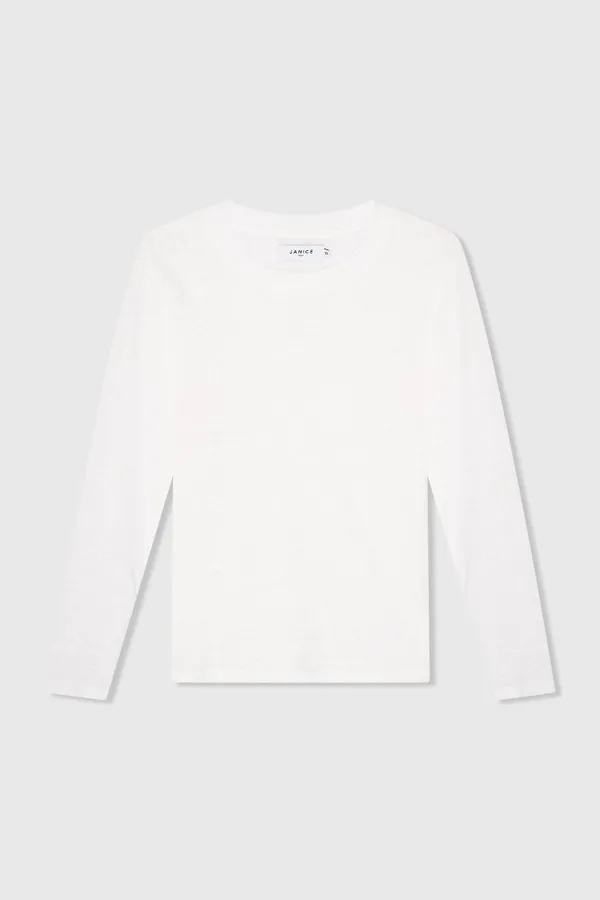 Linnen Shirt Dames Lange Mouw Ryan Wit