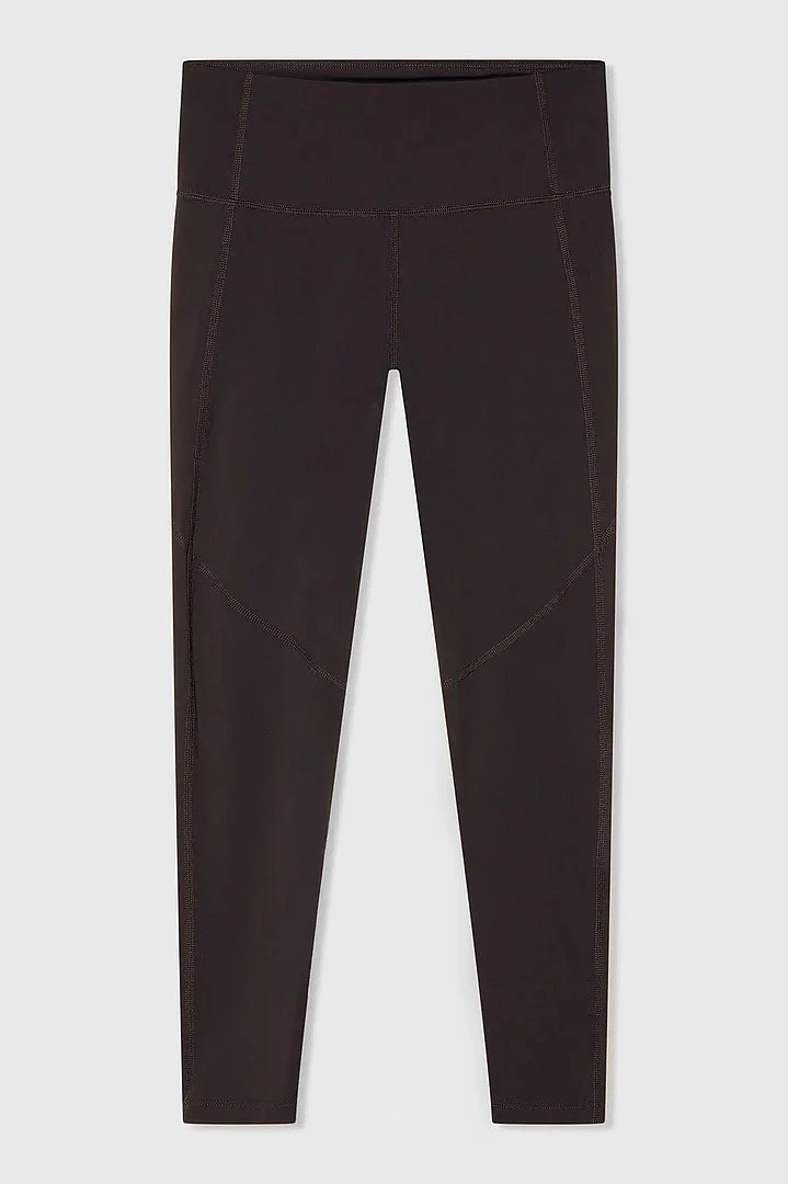Legging Dames Sport Active Wear Ye Donker Bruin