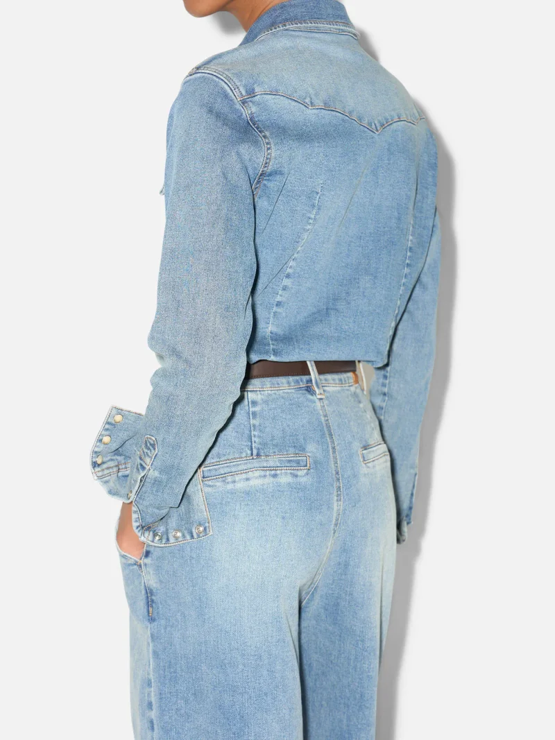 Denim Blouse Dames Stretch Levi 114