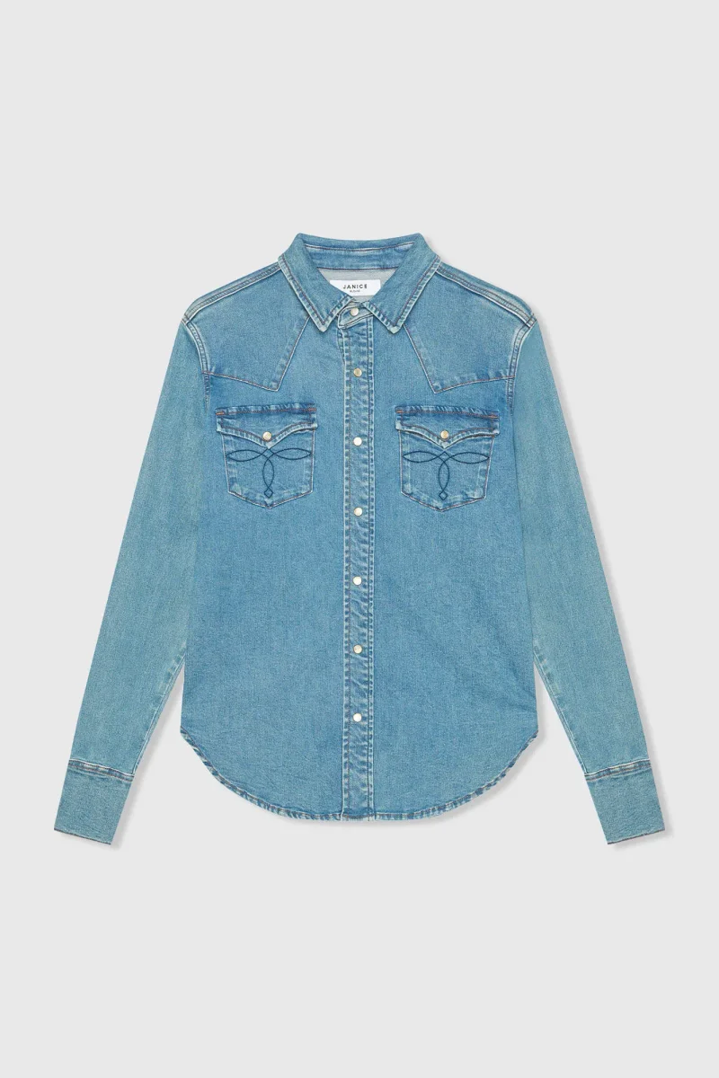 Denim Blouse Dames Stretch Levi 379