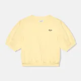 Gele Dames Sweater Pof Mouw Katoen Corey