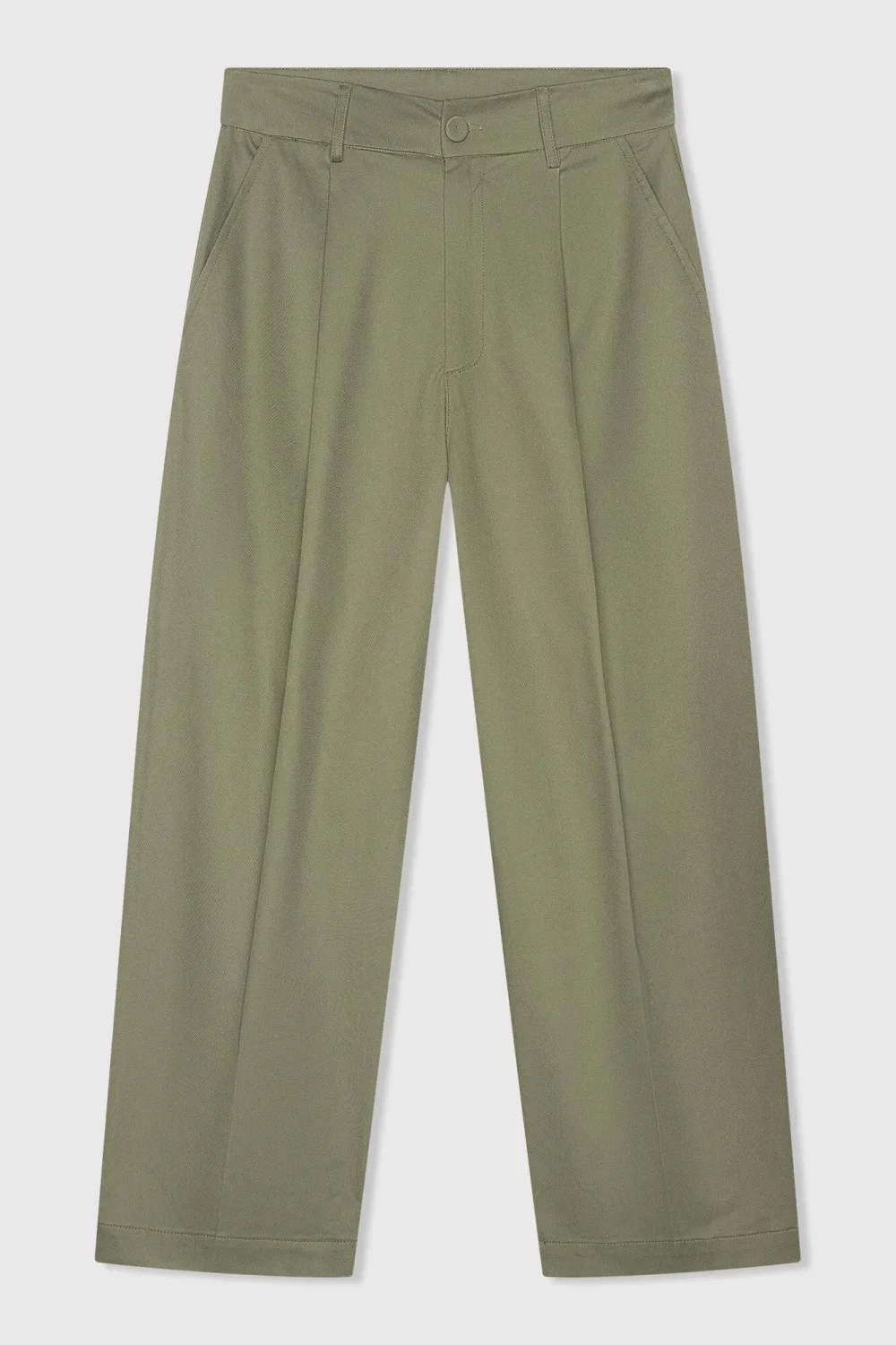 Groene Katoenen Paperbag Broek Steekzakken Barrel Balti