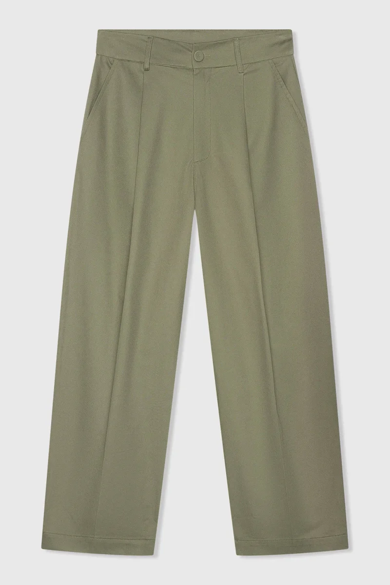 Groene Katoenen Paperbag Broek Steekzakken Barrel Balti