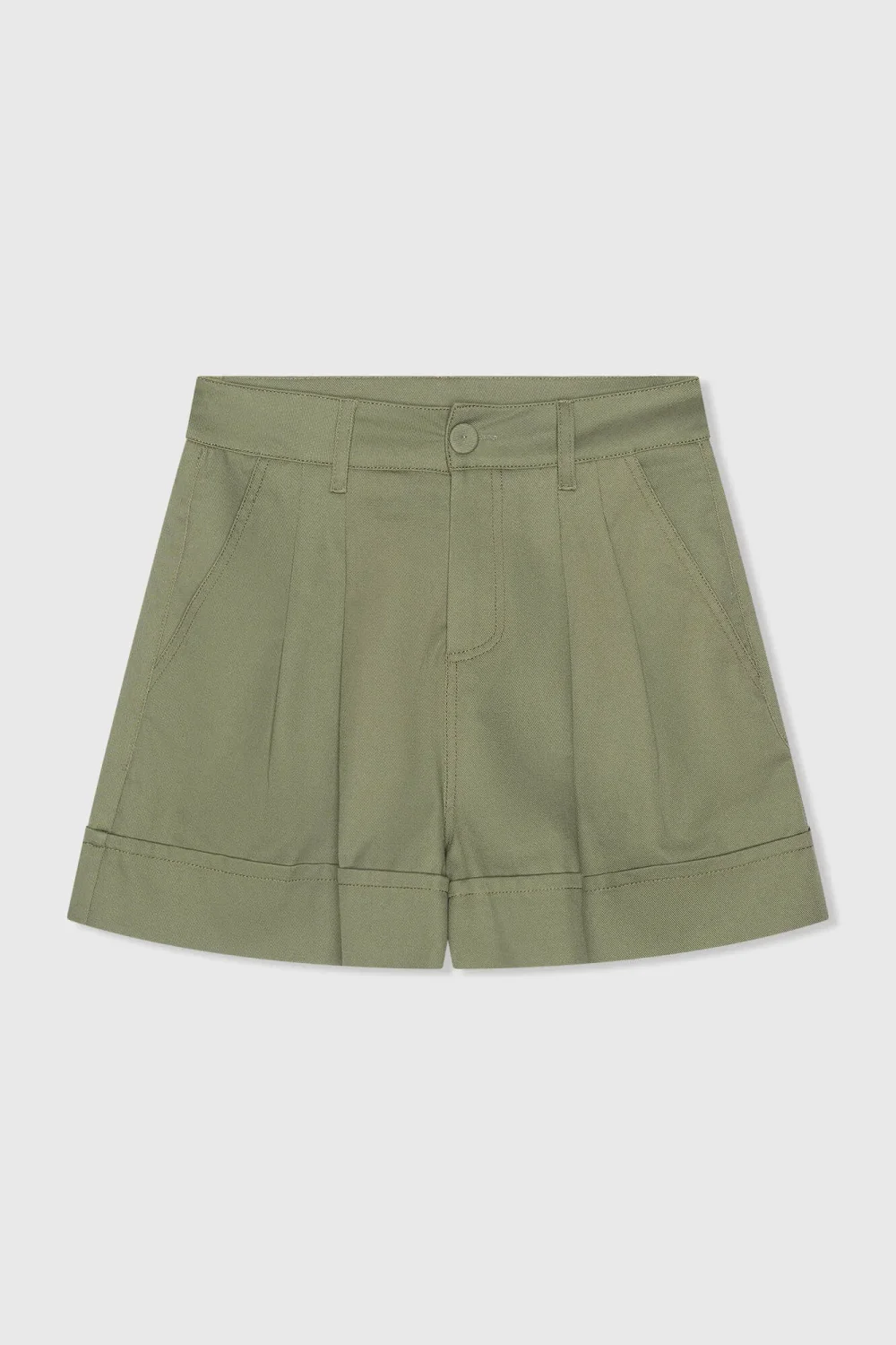 Groene Katoenen Shorts Dames Arthur