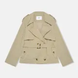 Groene Korte Trenchcoat Cayden