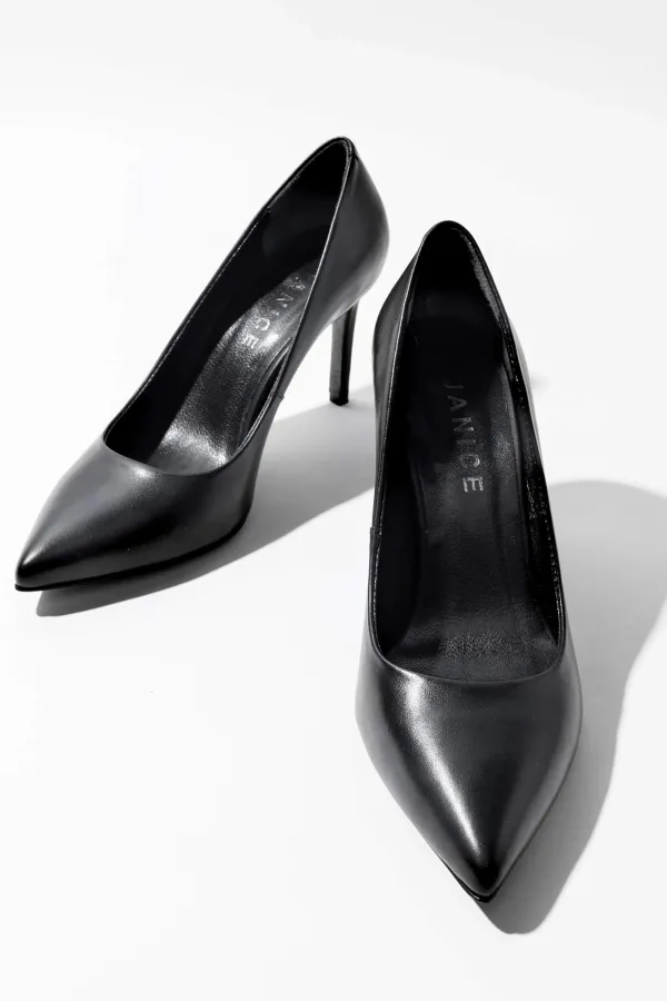 Leren Dames Pumps Dean Zwart