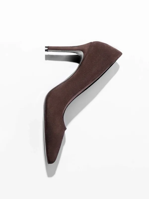 Leren Dames Pumps Dean Donker Bruin