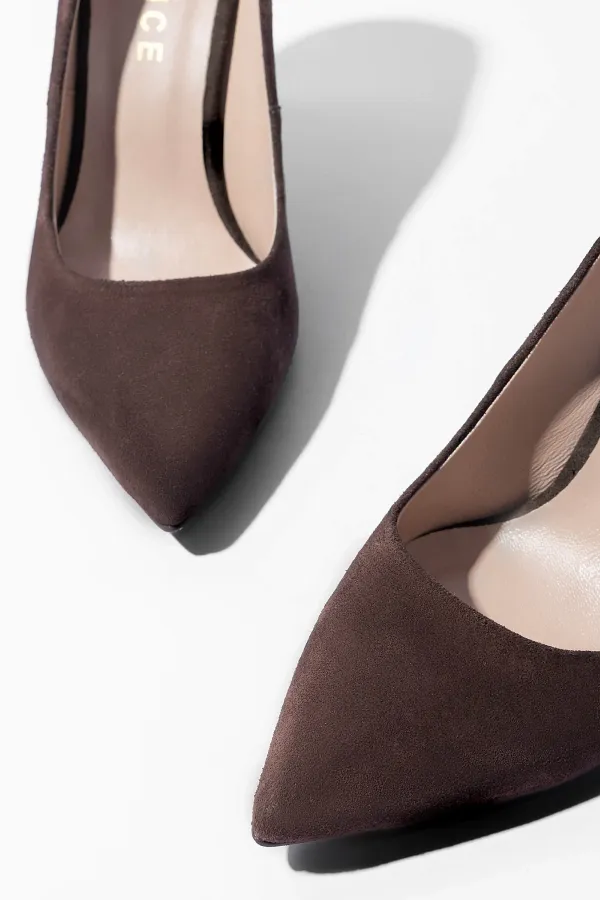 Leren Dames Pumps Dean Donker Bruin