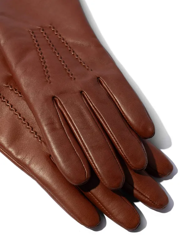 leren handschoenen dames atlas cognac