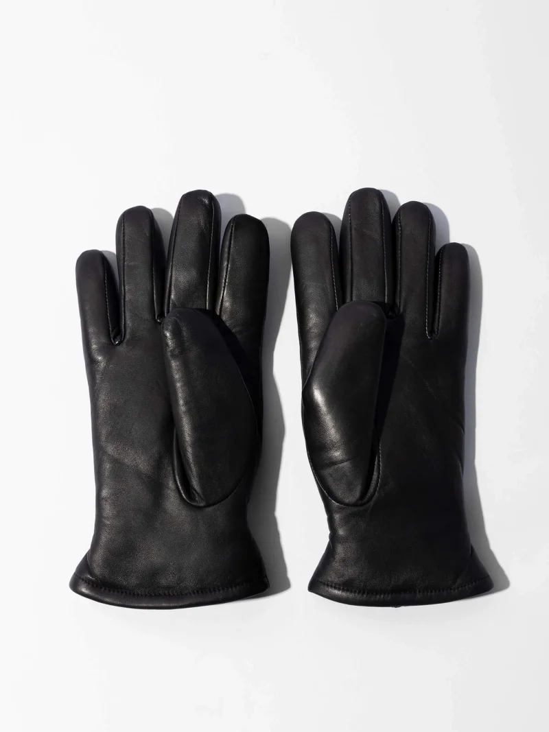Leren Handschoenen Dames Hawk Zwart