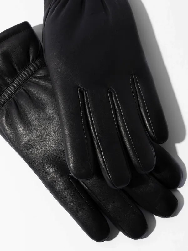 Leren Handschoenen Dames Hawk Zwart