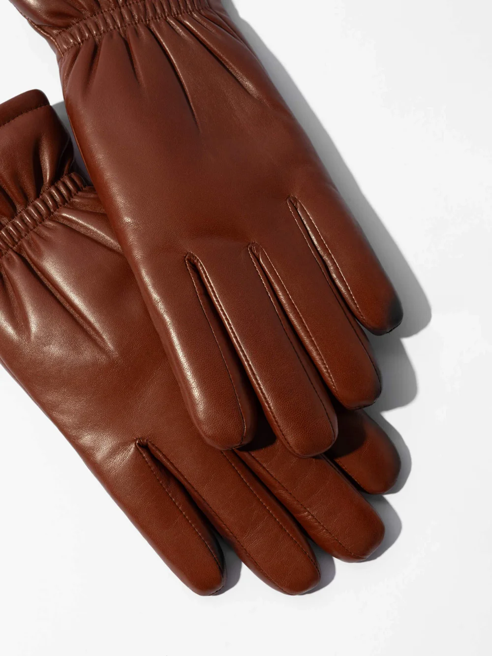 Leren Handschoenen Dames Hawk Cognac