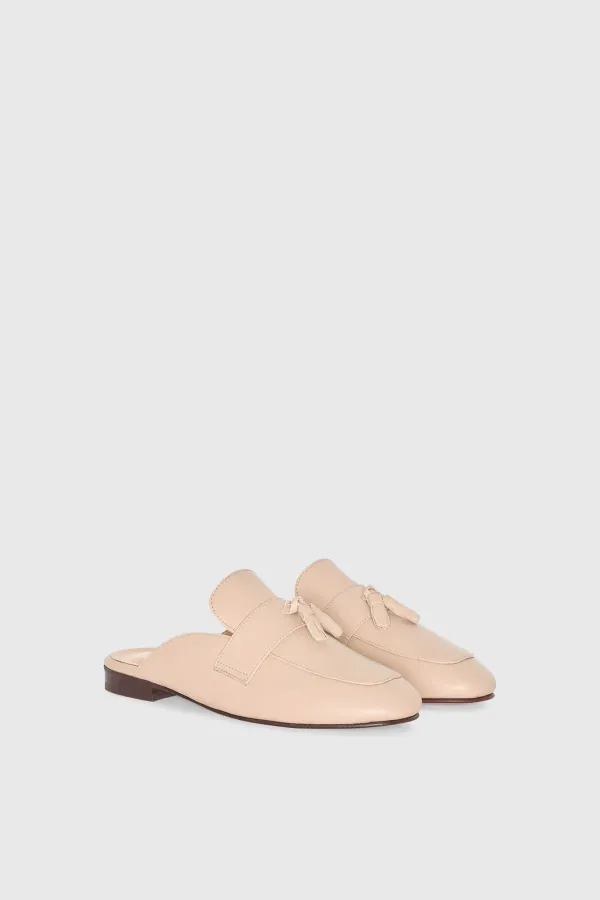Instappers Loafers Dames Burt Mule Beige