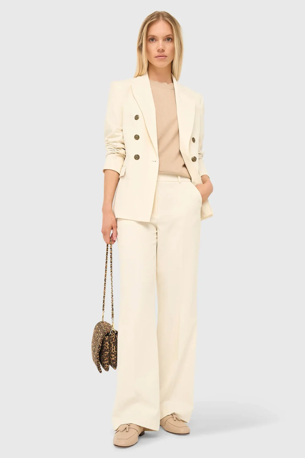 Instappers Loafers Dames Burt Mule Beige
