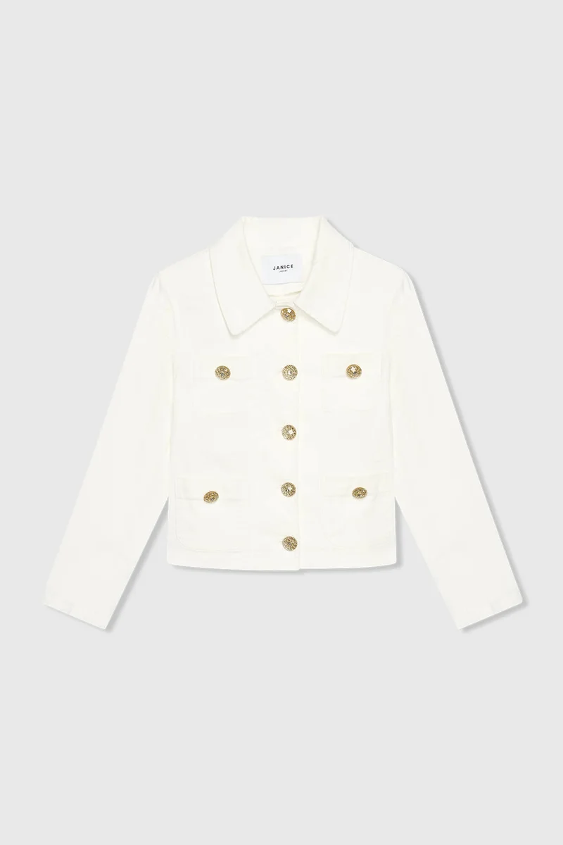 Tatum Spijkerjack Off White