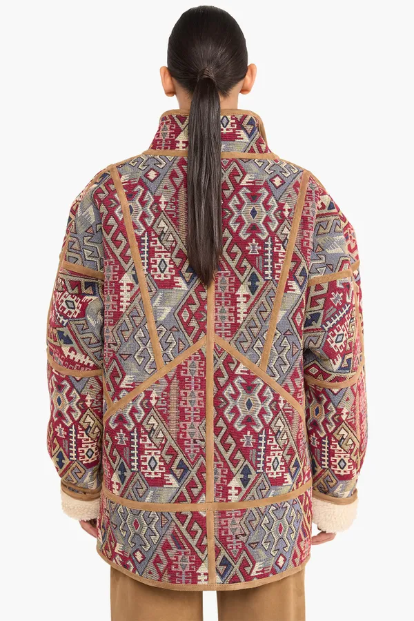 Jas Dames Jacquard Seth Aztec Red