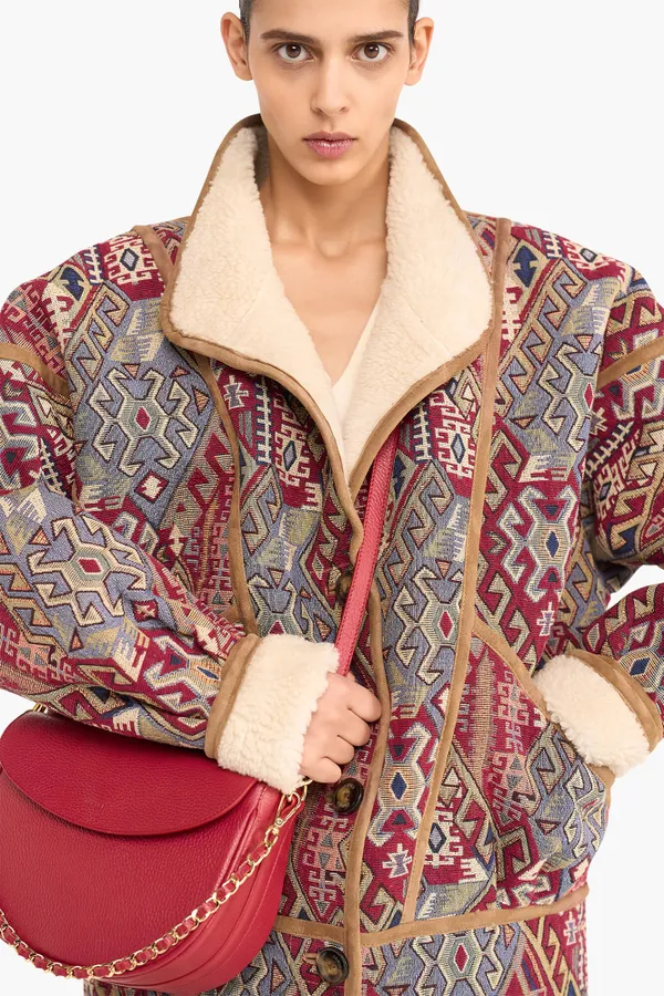Jas Dames Jacquard Seth Aztec Red