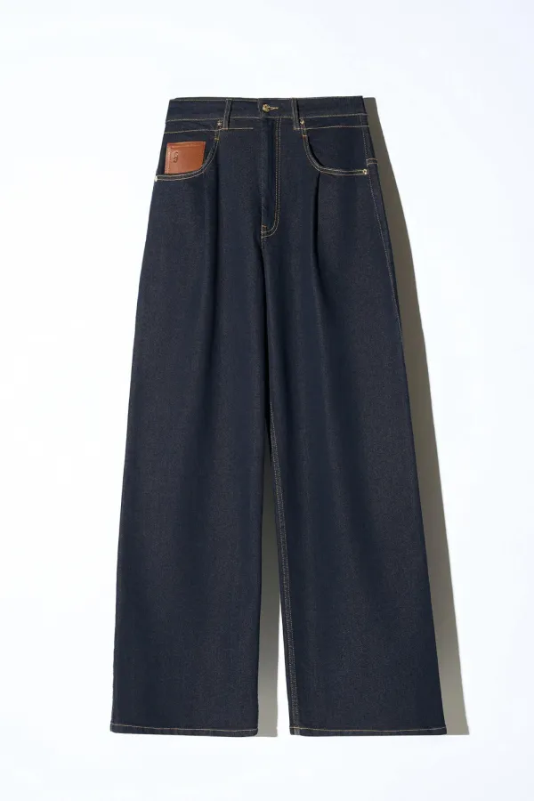 Jeans Dames Barrel Stretch Denim Drew Japanse Denim