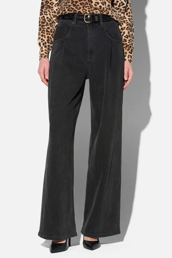 Jeans Dames Barrel Stretch Denim Drew Zwart 813