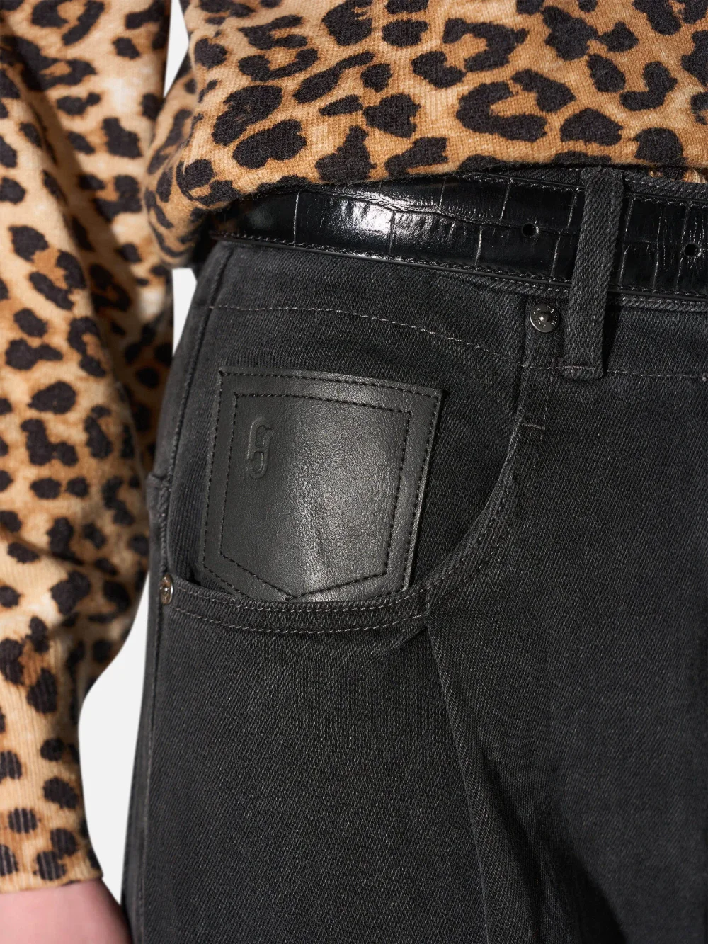 Jeans Dames Barrel Stretch Denim Drew Zwart 813
