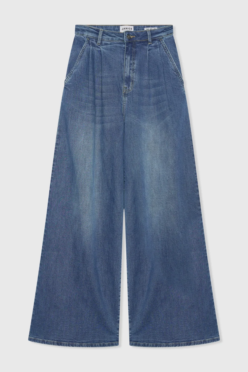 Jeans Dames Wijde Pijp Dollar Blauw 111