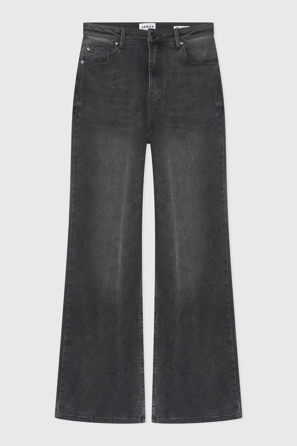 Jeans Dames Wijde Pijp Jason Grijs 415
