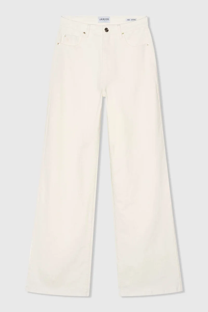 Jeans Dames Rechte Pijp High Rise Jason Off White 264