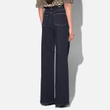 Jeans Dames Rechte Pijp High Rise Stretch Jason Japanse Denim