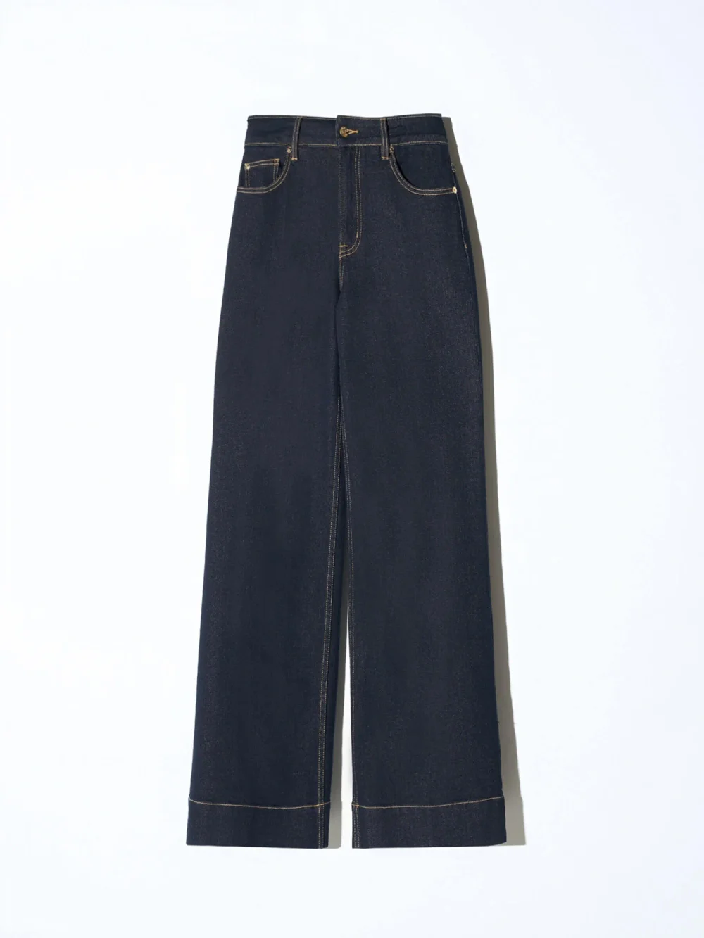 Jeans Dames Stretch 5 Pocket Mid Rise Trey Japans Denim