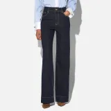 Jeans Dames Stretch 5 Pocket Mid Rise Trey Japans Denim