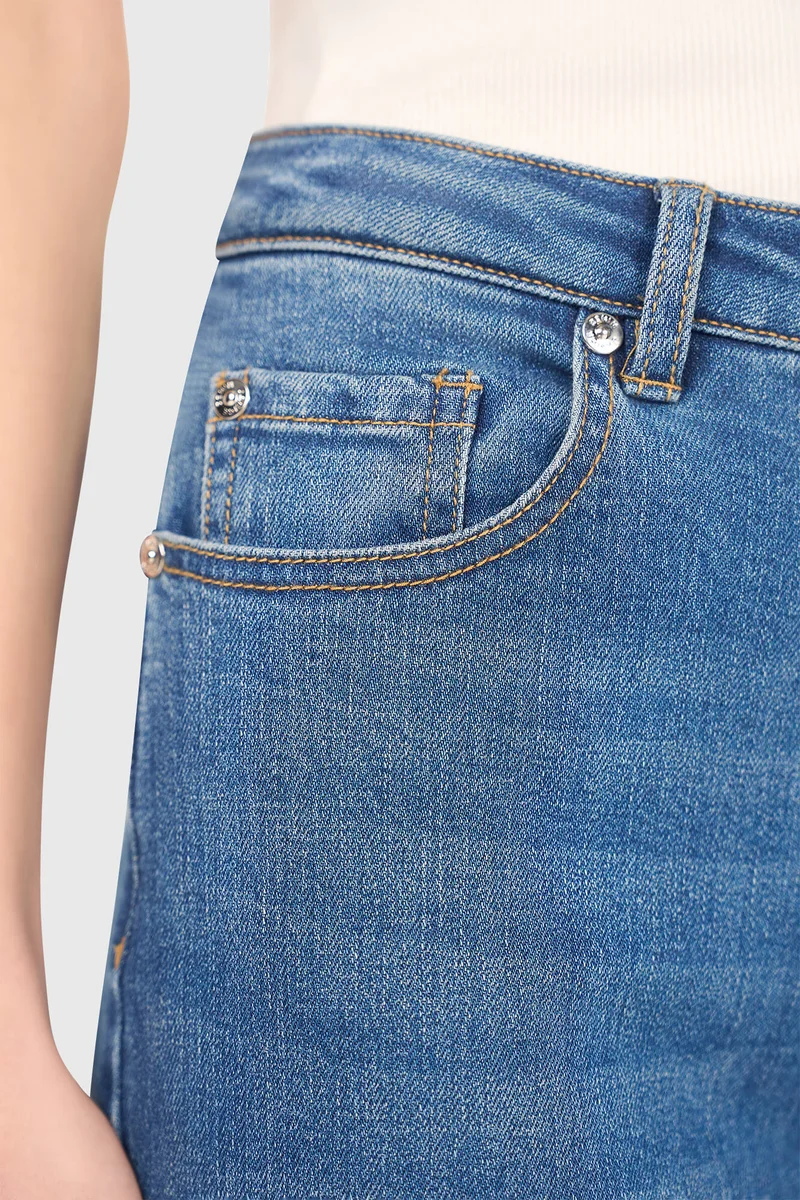 High Rise Wijde Leg Jeans Mason Blauw 111
