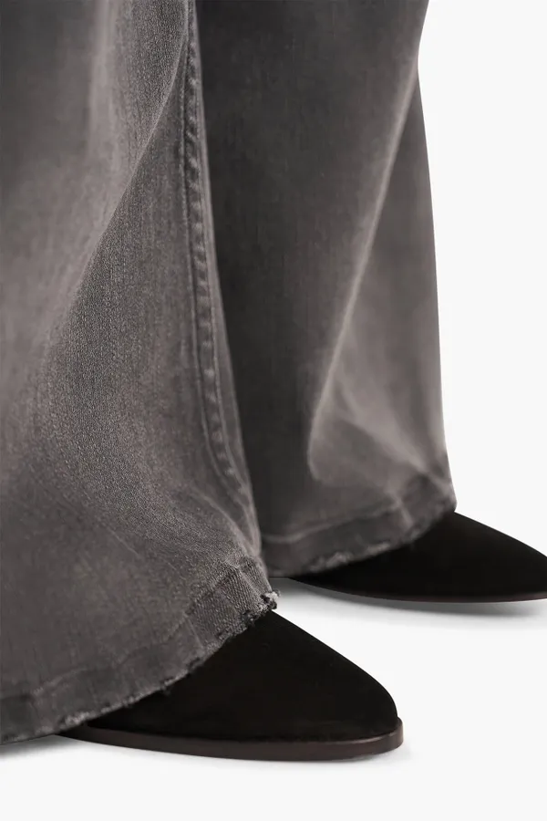 High Rise Wijde Leg Jeans Mason Grijs 415