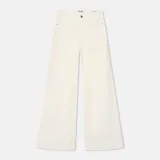 Jeans Dames Wide Leg High Rise Stretch Mason Off White 264