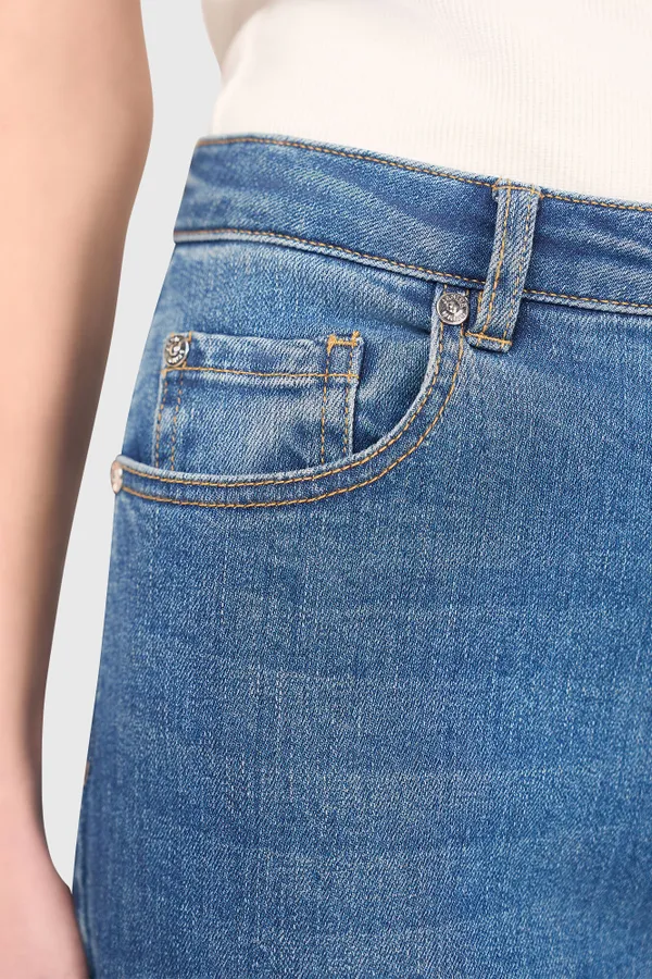 Jeans Dames Wijde Pijp Jason Blauw 111