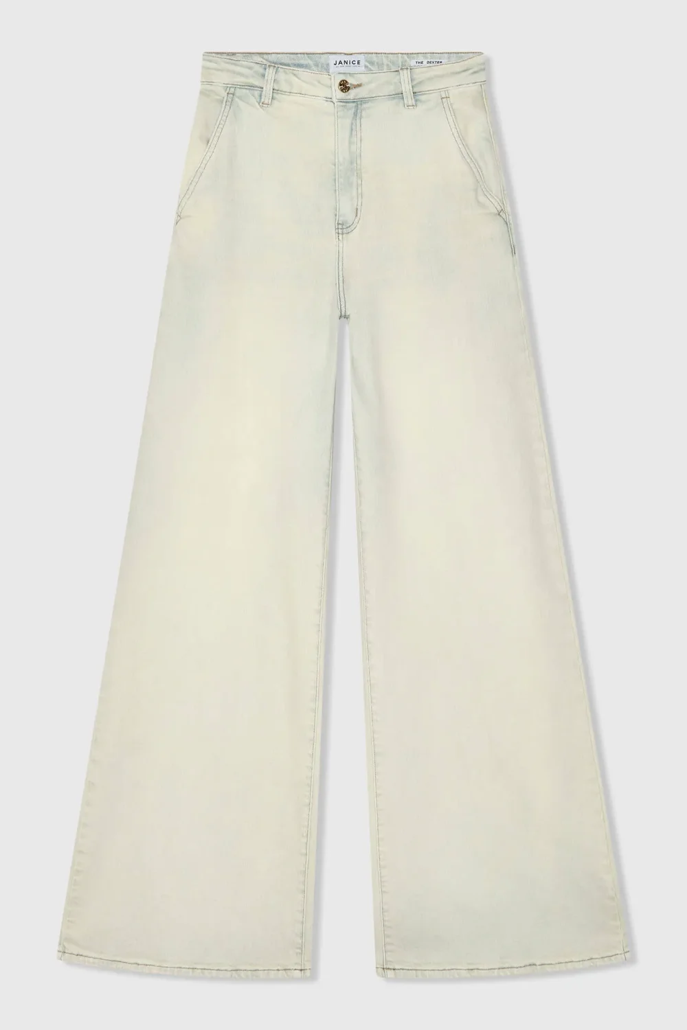 Jeans Dames Wijde Pijp High Rise Stretch Dexter Blauw 004