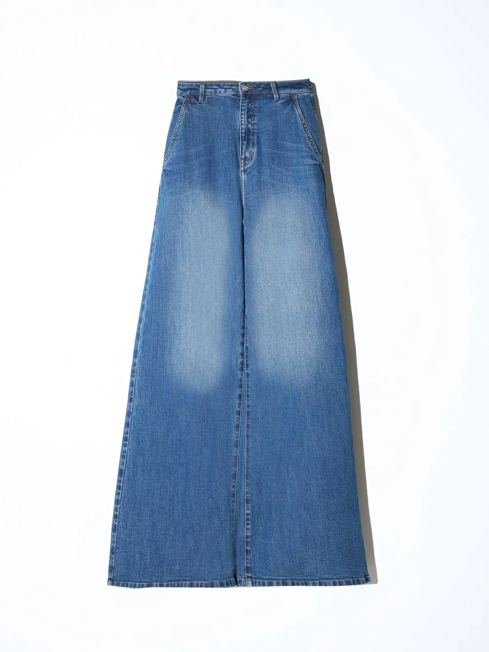jeans dames wijde pijp high rise stretch dexter blauw 258