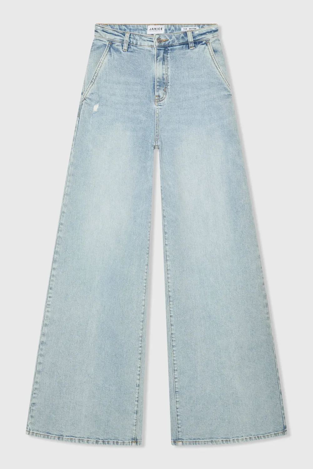 Jeans Dames Wijde Pijp High Rise Stretch Dexter Blauw 565